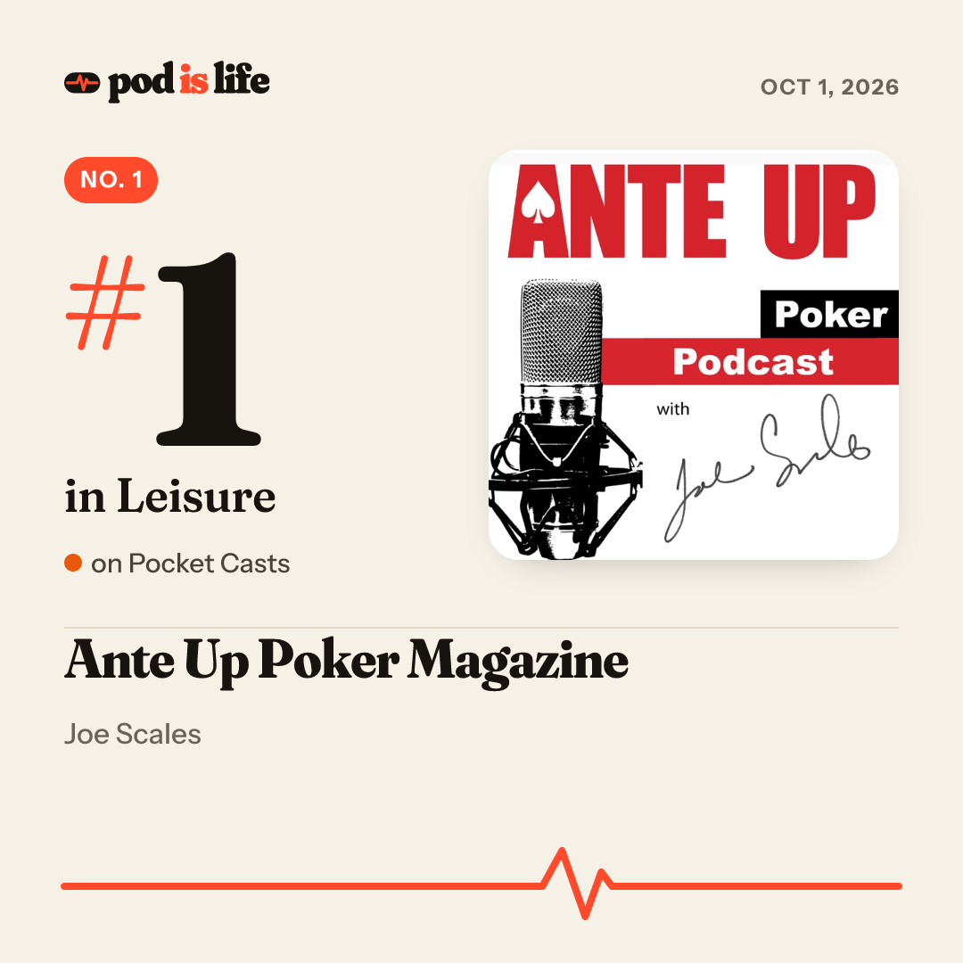 Share card: #1 in Leisure on Pocket Casts