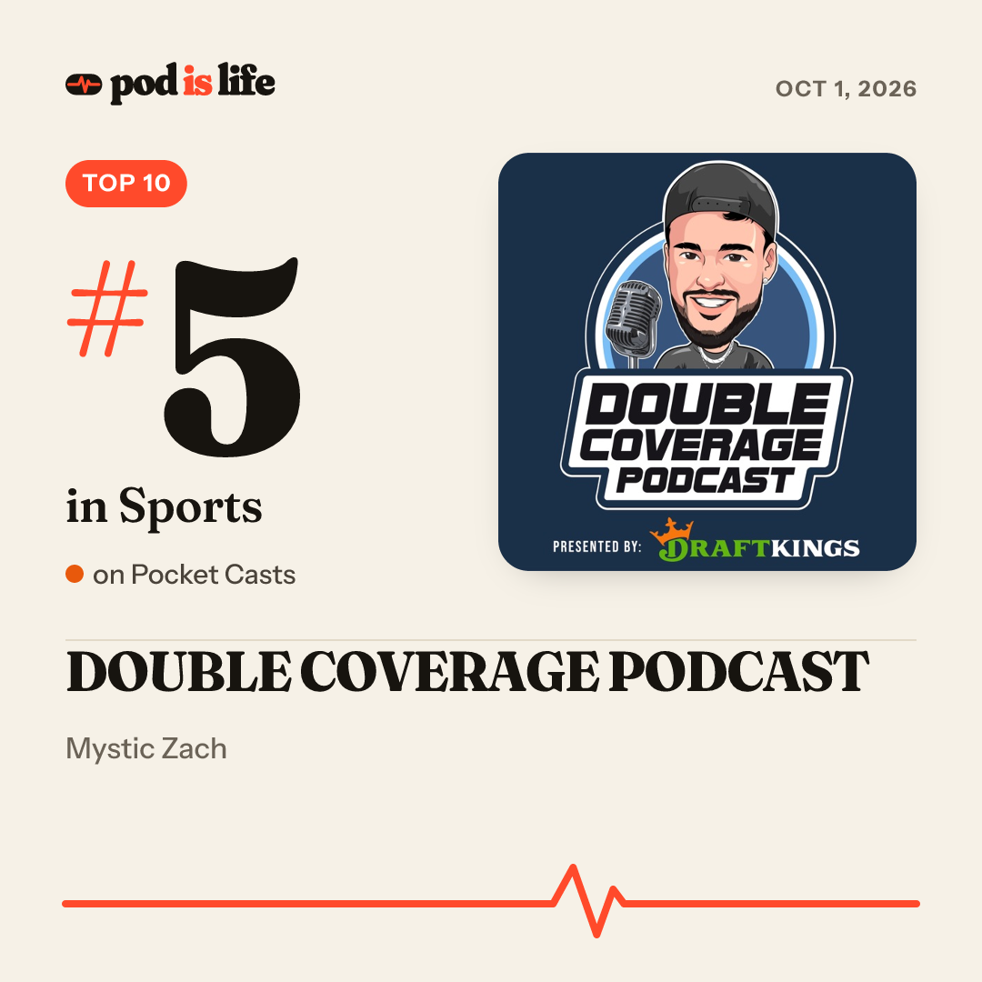 Share card: #5 in Sports on Pocket Casts