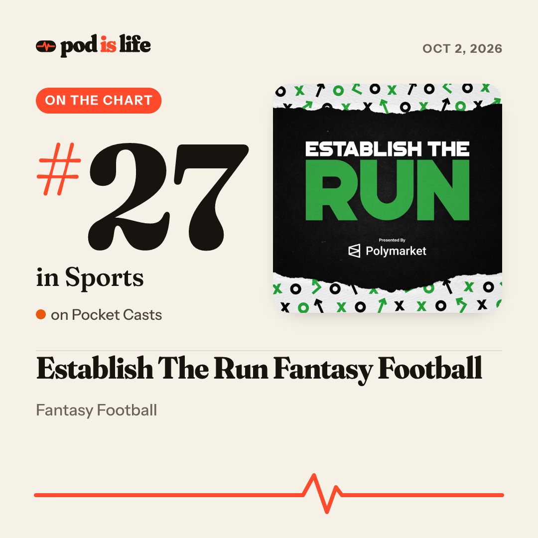 Share card: #32 in Sports on Pocket Casts