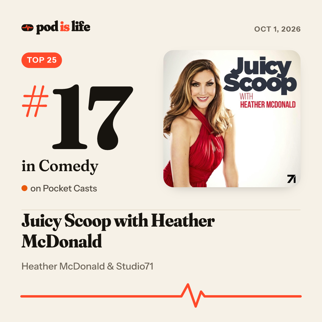 Share card: #17 in Comedy on Pocket Casts