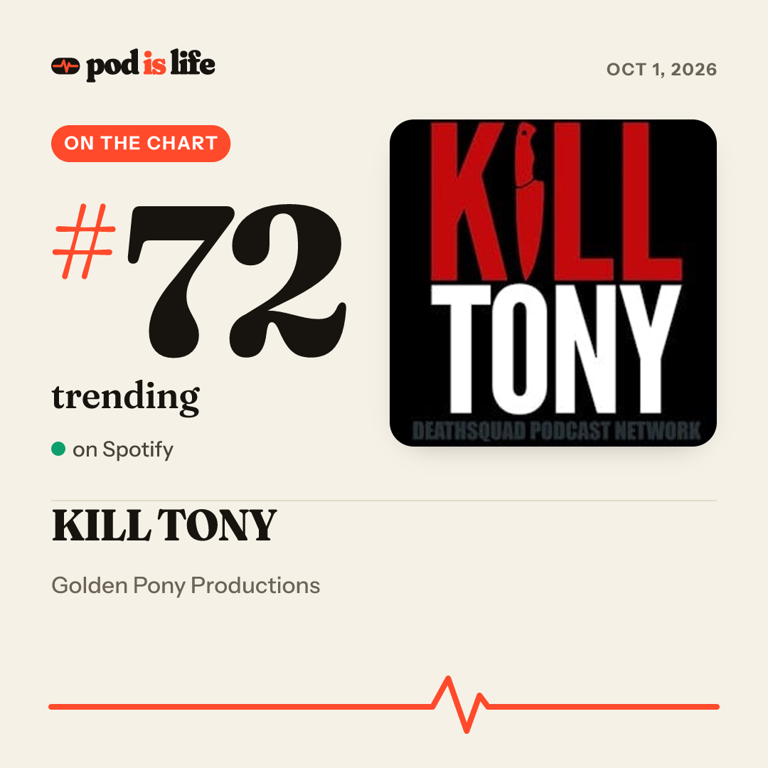 Share card: #72 trending on Spotify