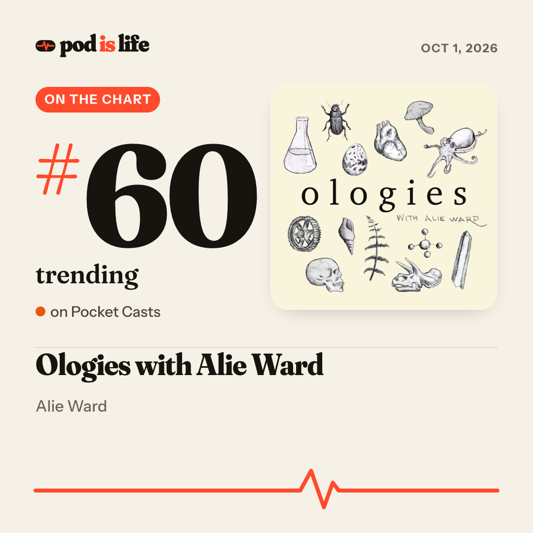 Share card: #60 trending on Pocket Casts