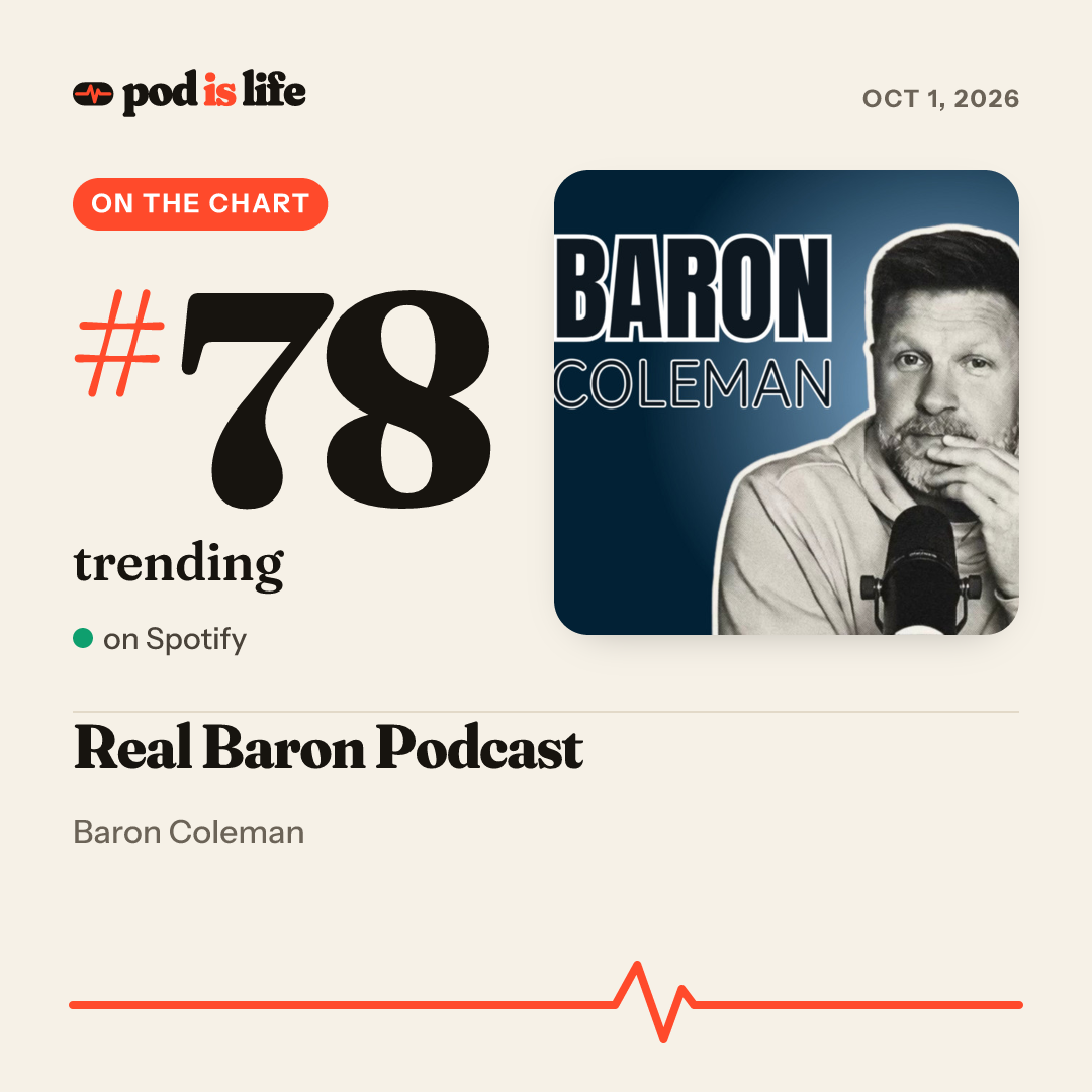 Share card: #78 trending on Spotify
