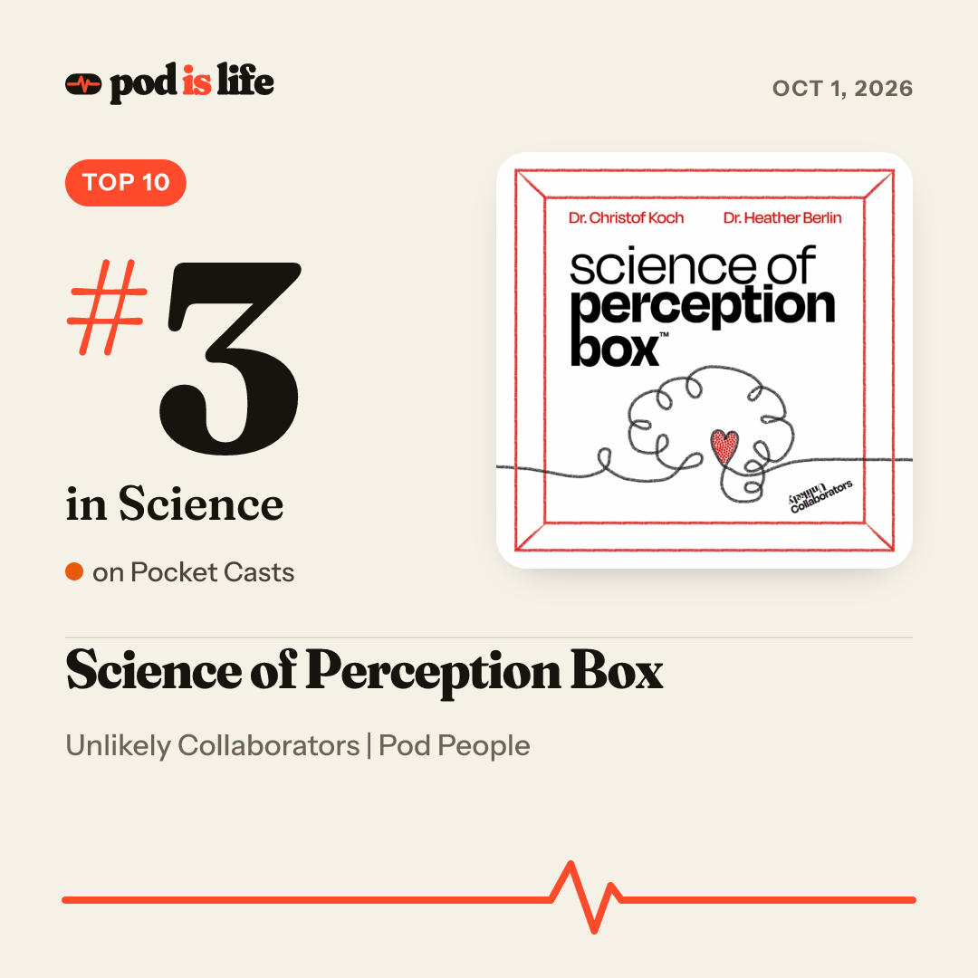 Share card: #3 in Science on Pocket Casts
