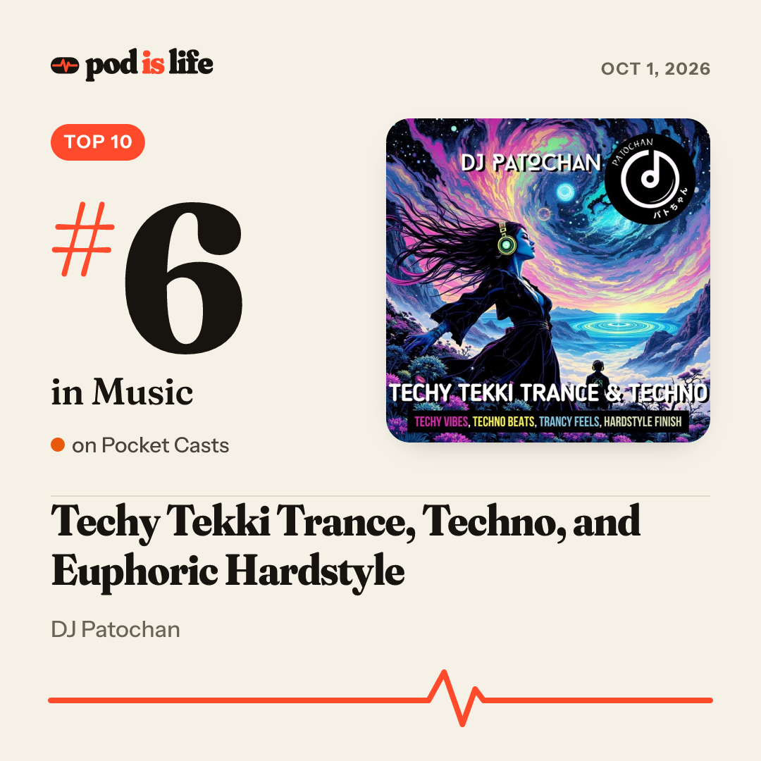 Share card: #6 in Music on Pocket Casts