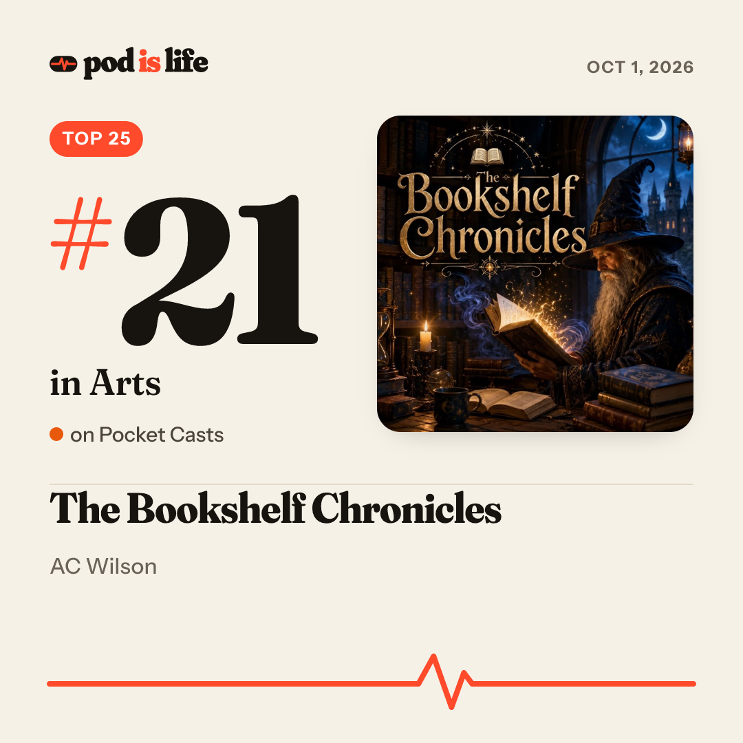 Share card: #21 in Arts on Pocket Casts