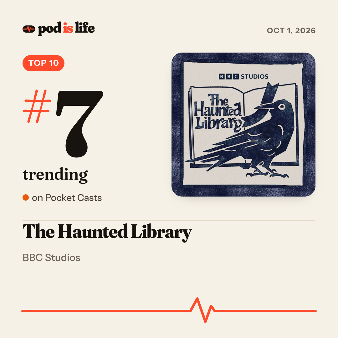 Share card: #7 trending on Pocket Casts