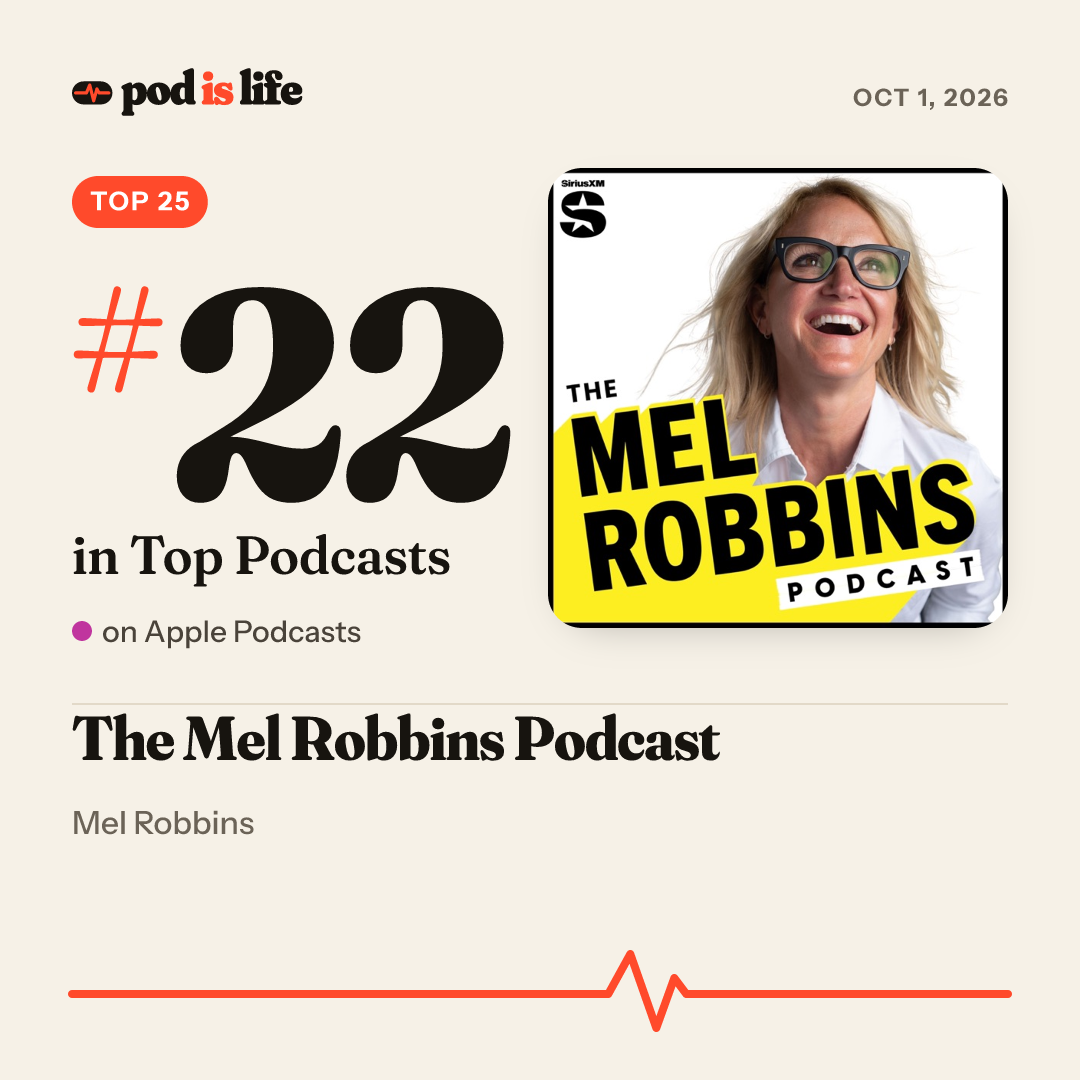 Share card: #22 overall on Apple Podcasts