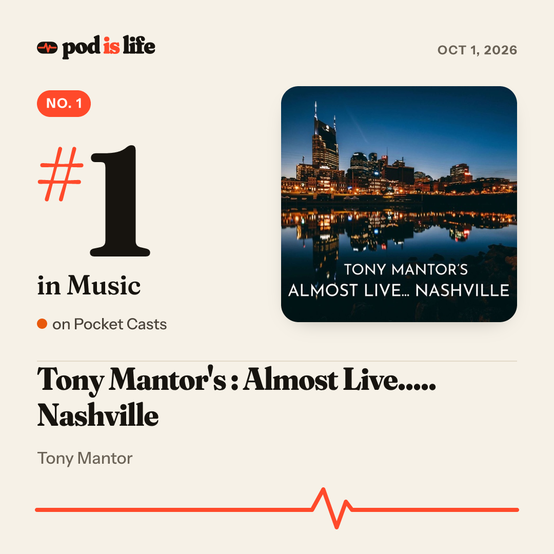 Share card: #1 in Music on Pocket Casts
